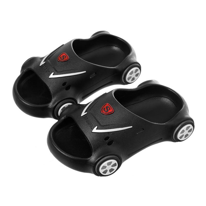 Babylane Kids' Glowing Cartoon Car Sandals: Fun & Anti-Slip!
