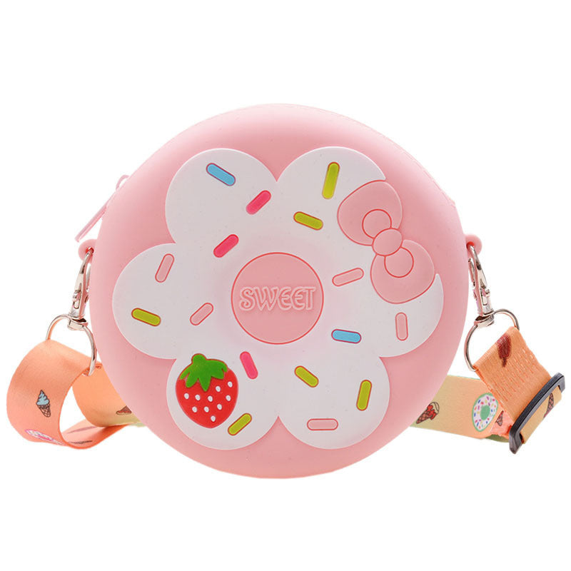 Baby Lane Silicone Children's Crossbody Bag – Fun Fruit Donut Design!