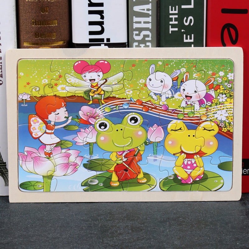 Baby Lane 80 PCS Wooden Animal Puzzle: Engaging Educational Toys for Kids
