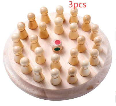 Baby Lane Children's Wooden Memory Chess: Educational Toy for Early Learning