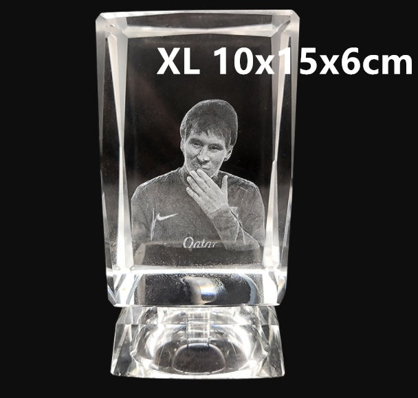 Babylane Custom 3D Laser Square Crystal Frame | Unique Love Glass Cube