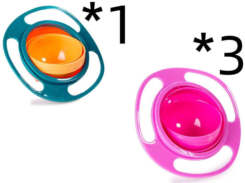 Baby Lane Universal Spill-Proof Bowl: 360° Rotating Design for Children