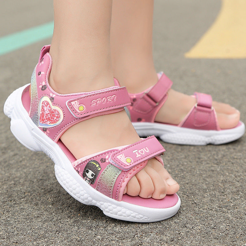 Baby Lane: Trendy Girls' Lightweight Sneakers – Soft Sole for Active Kids
