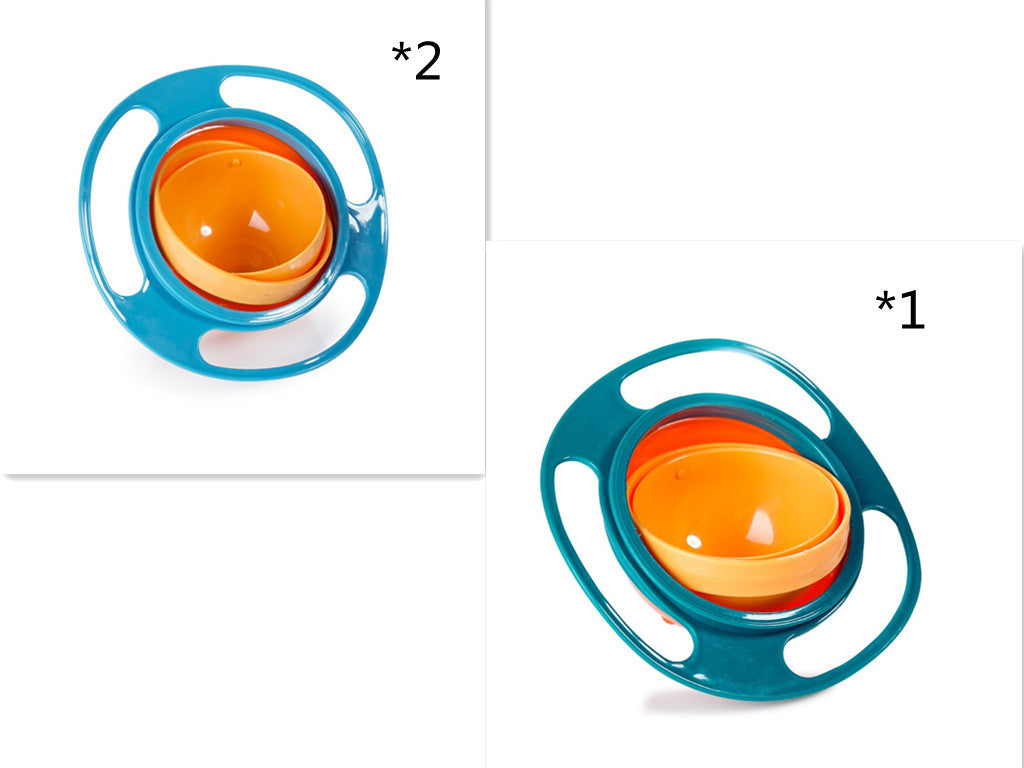 Baby Lane Universal Spill-Proof Bowl: 360° Rotating Design for Children