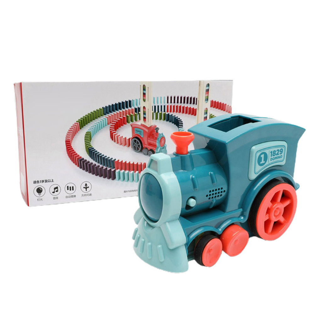Baby Lane Electric Building Blocks Train Toy: Domino Puzzle Playset