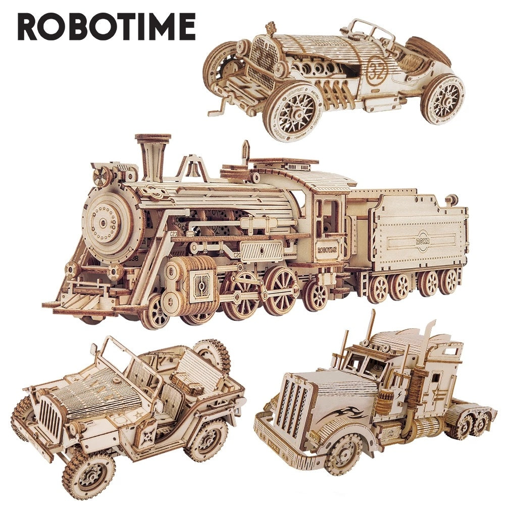 Baby Lane Robotime Magic Piano: 3D Mechanical Music Box Wooden Puzzle Gift
