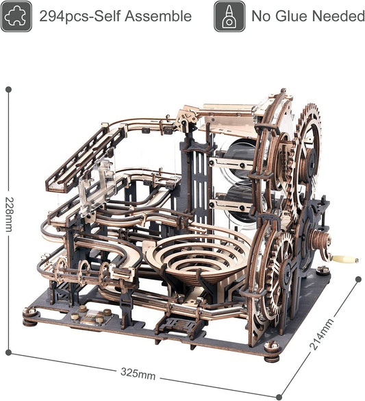 Baby Lane Robotime ROKR Marble Night City Model: Creative Wooden Puzzle for Kids