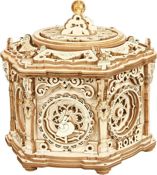 Babylane DIY 3D Wooden Music Box | Robotime Rokr Self-Assembly Project - Secret Garden