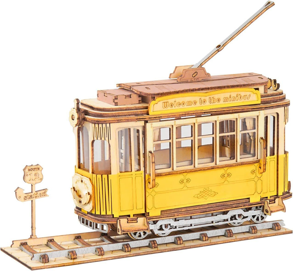 Baby Lane Robotime Vintage Car Model: Fun 3D Wooden Puzzle for Kids