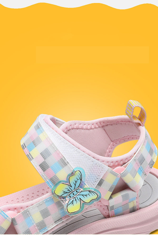 Baby Lane: Stylish Princess Shoes – Soft Sole Sandals for Beach Fun