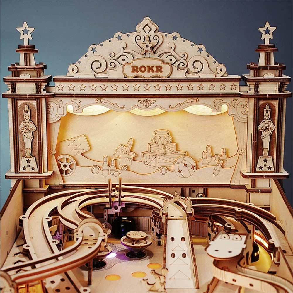 Baby Lane Robotime ROKR DIY Pinball Game: Engaging 3D Wooden Puzzle EG01