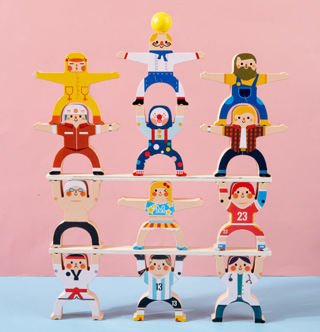 Baby Lane Stacked High Blocks: Educational Toy for Fine Motor Skills