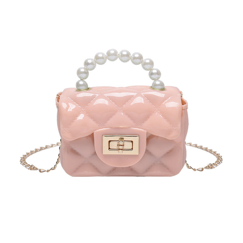 Baby Lane Stylish One-Shoulder Chain Bag – Pearl Hand Design for Children!
