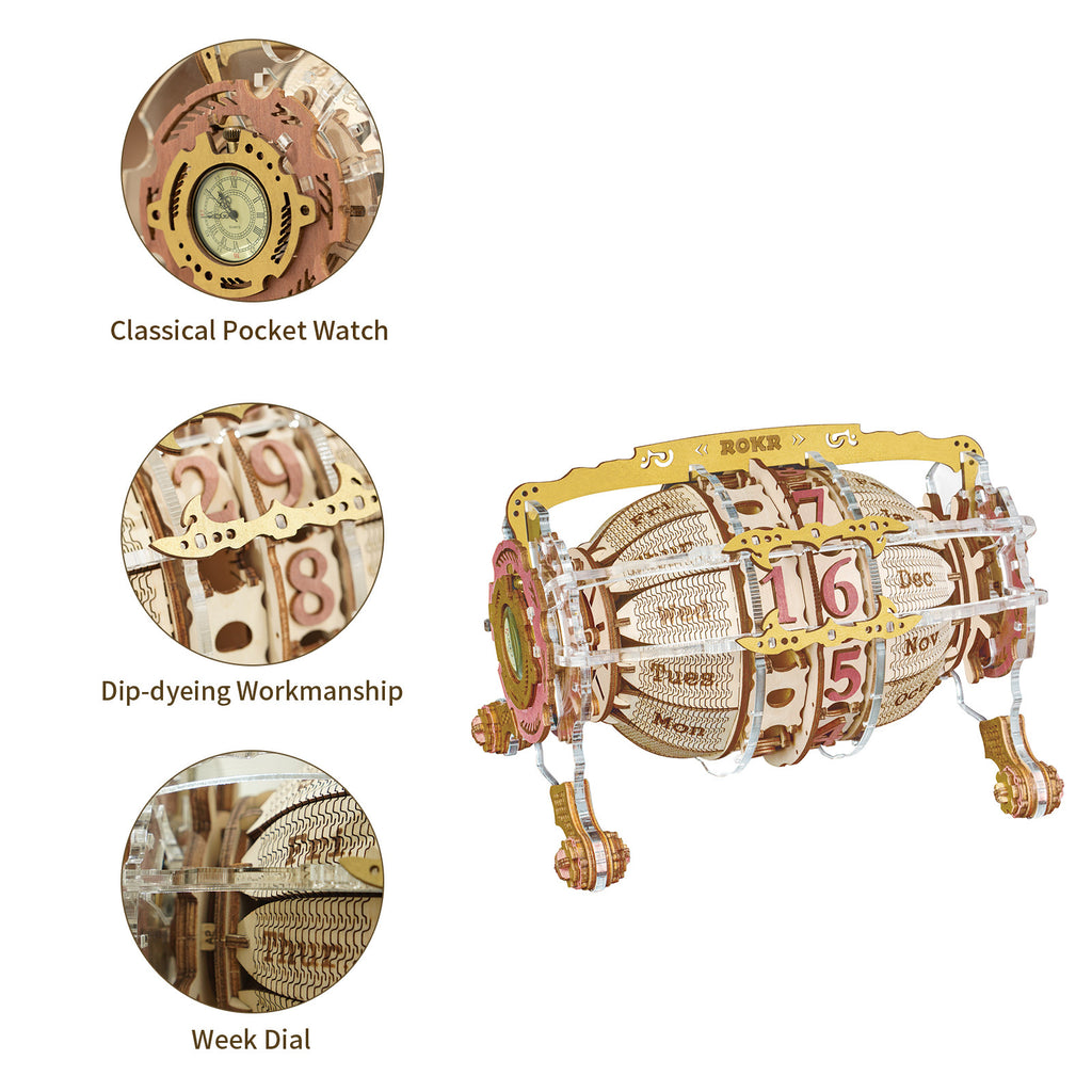 Baby Lane Robotime ROKR 3D Zodiac Wall Clock: Fun Model Kit - LC601