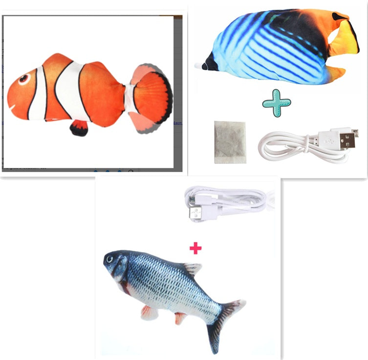 Baby Lane Simulation Fish Toy: Electric Jumping Fun for Cats!