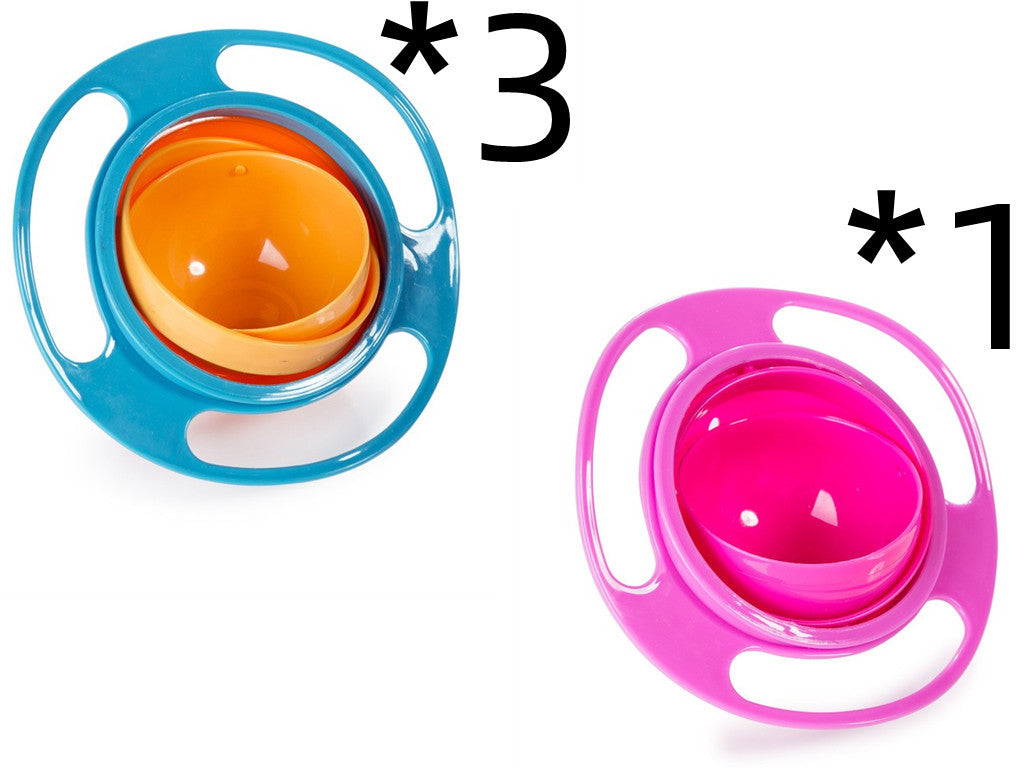 Baby Lane Universal Spill-Proof Bowl: 360° Rotating Design for Children