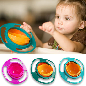 Baby Lane Universal Spill-Proof Bowl: 360° Rotating Design for Children